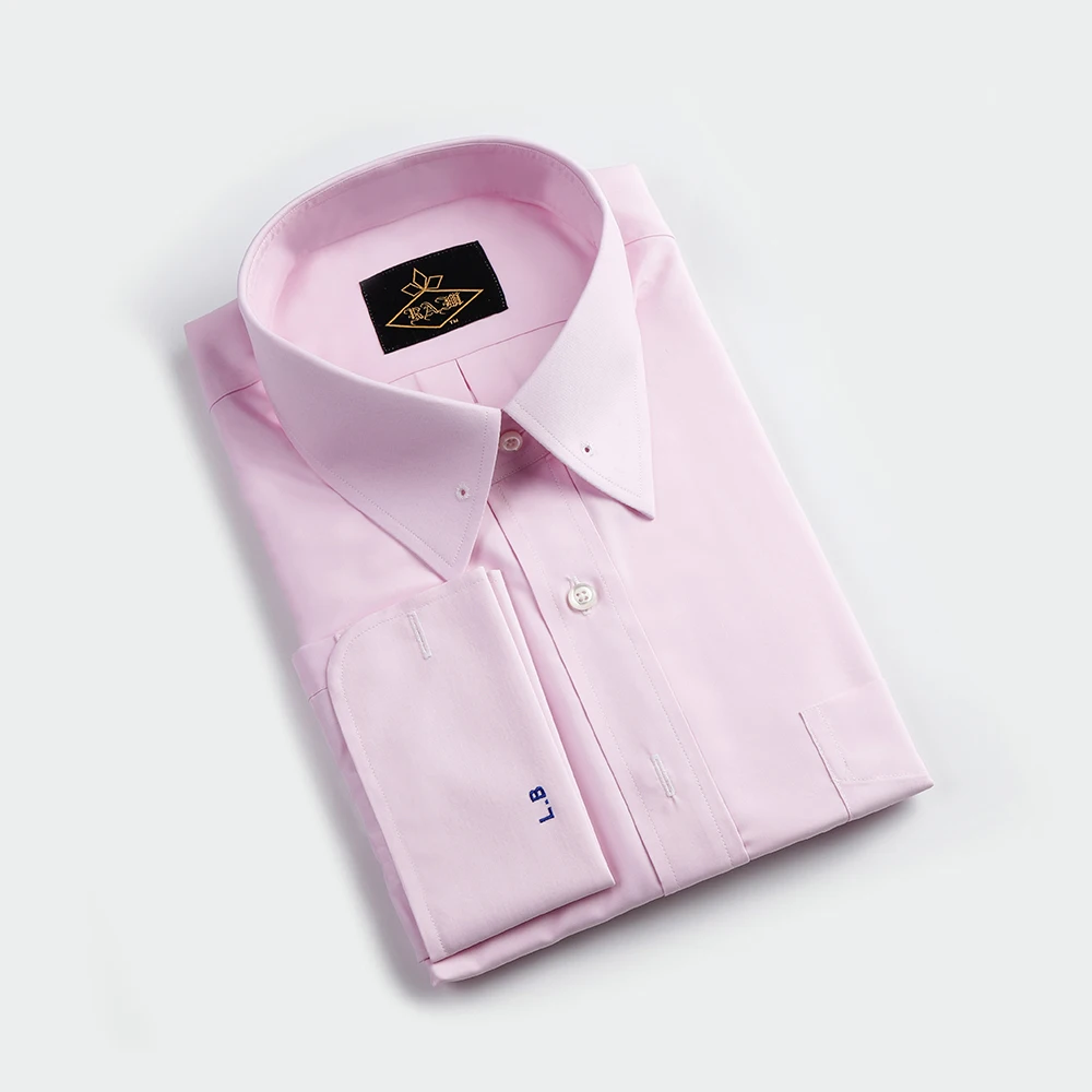 

Men's Autumn Long Sleeve Fashionable Business Pink Shirt