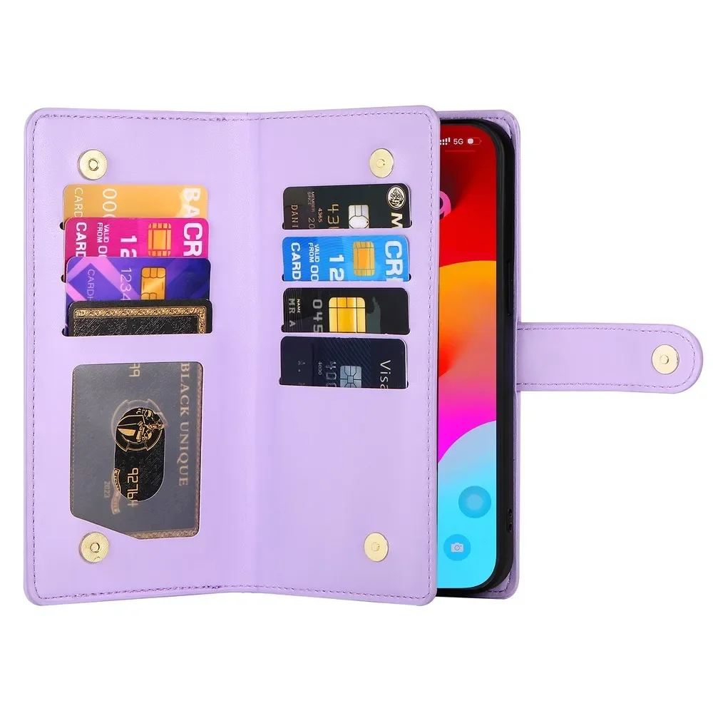 Чехлы для OPPO Reno 12 11 11F 10 Pro Чехол coque флип-кошелек чехол телефона Sunjolly