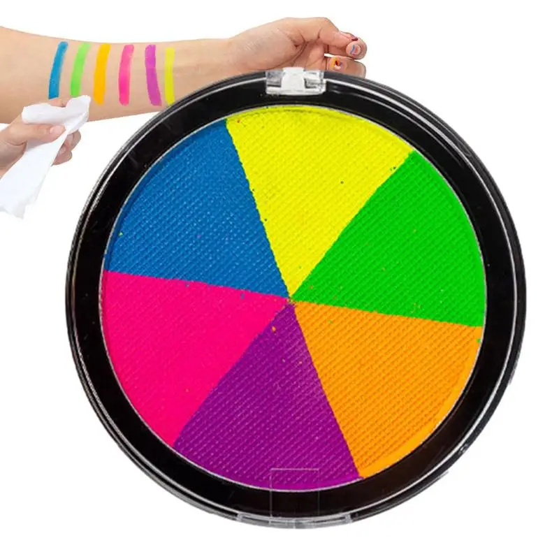 

Набор краски для тела и лица на Хэллоуин, 6 цветов, профессиональный Безопасный Набор для рисования на Хэллоуин, косплей, вечеринки, театра