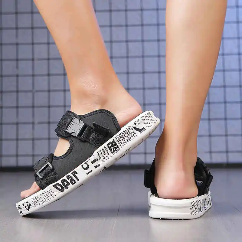 

Number 11.5 Slippers Men Summer Khaki Men's Casual Shoes Tenni Loafers Tennis Luxury Brand 2023 Sandals Summer Plus Size Tennis