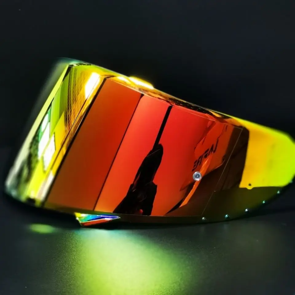 

For SHOEI Helmet Z7 Full Helmet X14 Day and Night Lens Electroplating Blue Night Vision Color Lenses