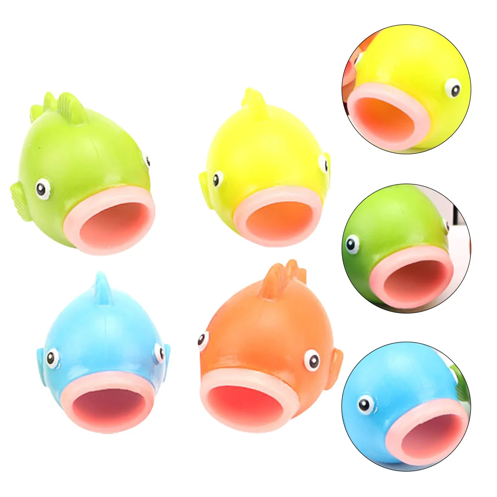 

4Pcs Creative Fish Tongue Squeezing Funny Pressure Relief Decompression Toys