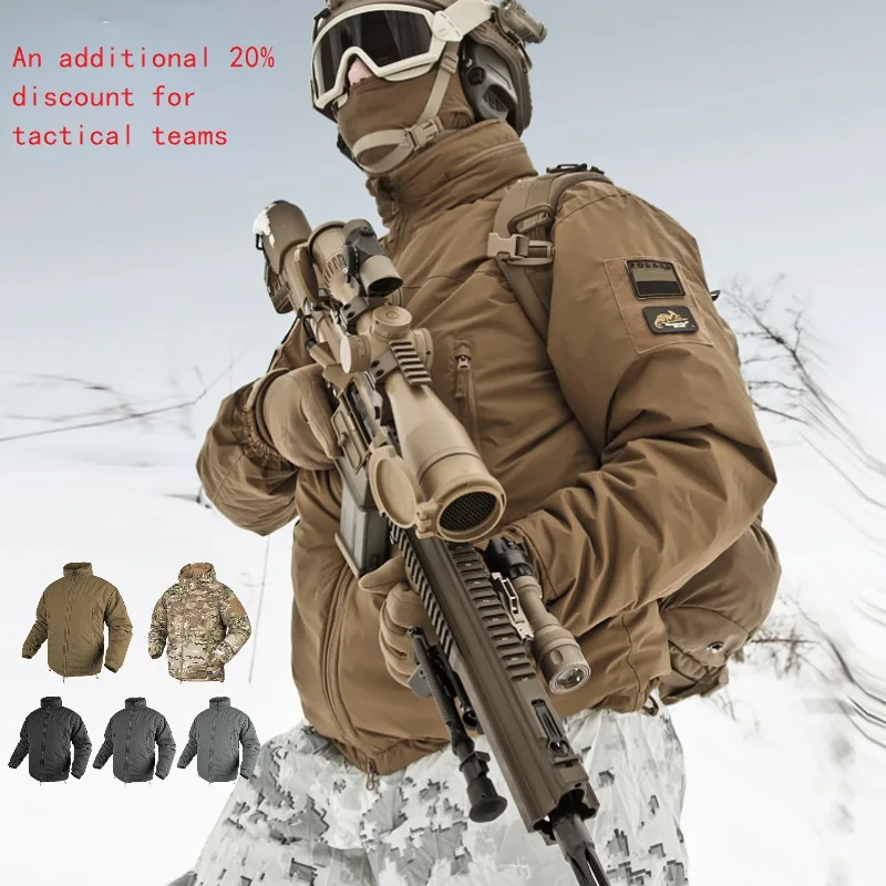 

Winter Warm Waterproof Jacket Parkas Men Windbreaks Military Tactical Hunting Camping Hiking Down Jacket Polar Region Coat