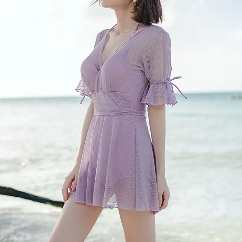 Новинка лета 20236 женская одежда сплошного цвета с V-образным вырезом и коротким