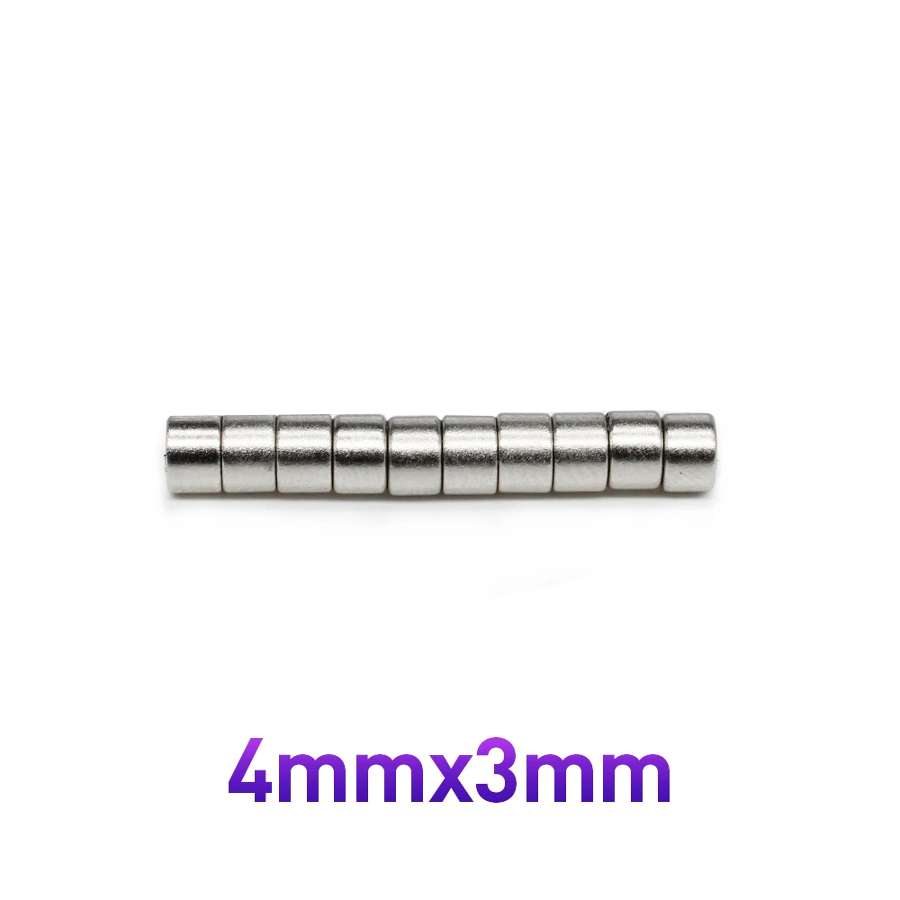 50/100/200/500/1000/1500 шт. 4x3 мини круглые мощные магниты сильный 4 мм x 3 Постоянный