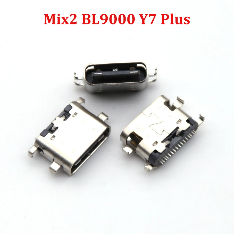 2Pcs/Lot Micro Usb Charging Jack Connector Socket Replacement Repair Type C For BlackView BV6000 BV6800 BV9000 BV7000 Pro - купить по