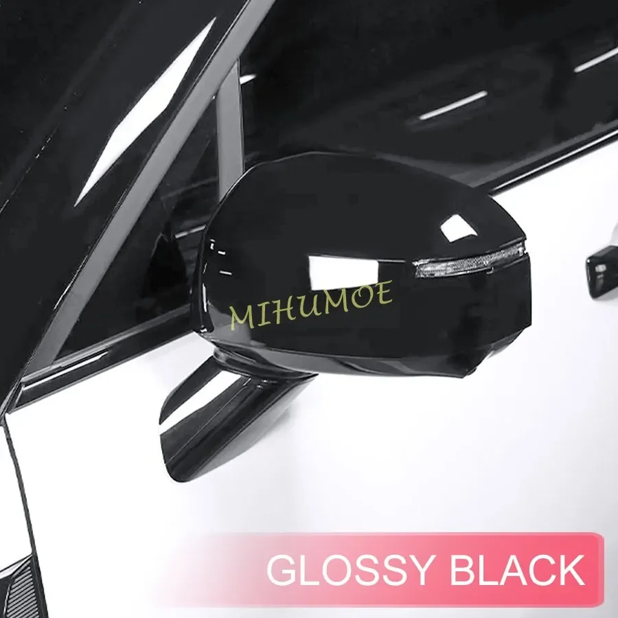 Глянцевая черная крышка для автомобильного внешнего бокового зеркала заднего