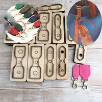 diy leather craft canvas belt buckle connect leather die cutting knife mold metal hollowed punch tool 2design
