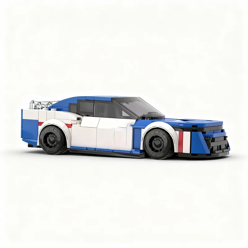 Фото 335 деталей MOC City Champions NASCAR Next Gen Number 5 Hendrick Cars, модель-конструктор, архитектурные блоки, рождественские подарки, кирпичики №4