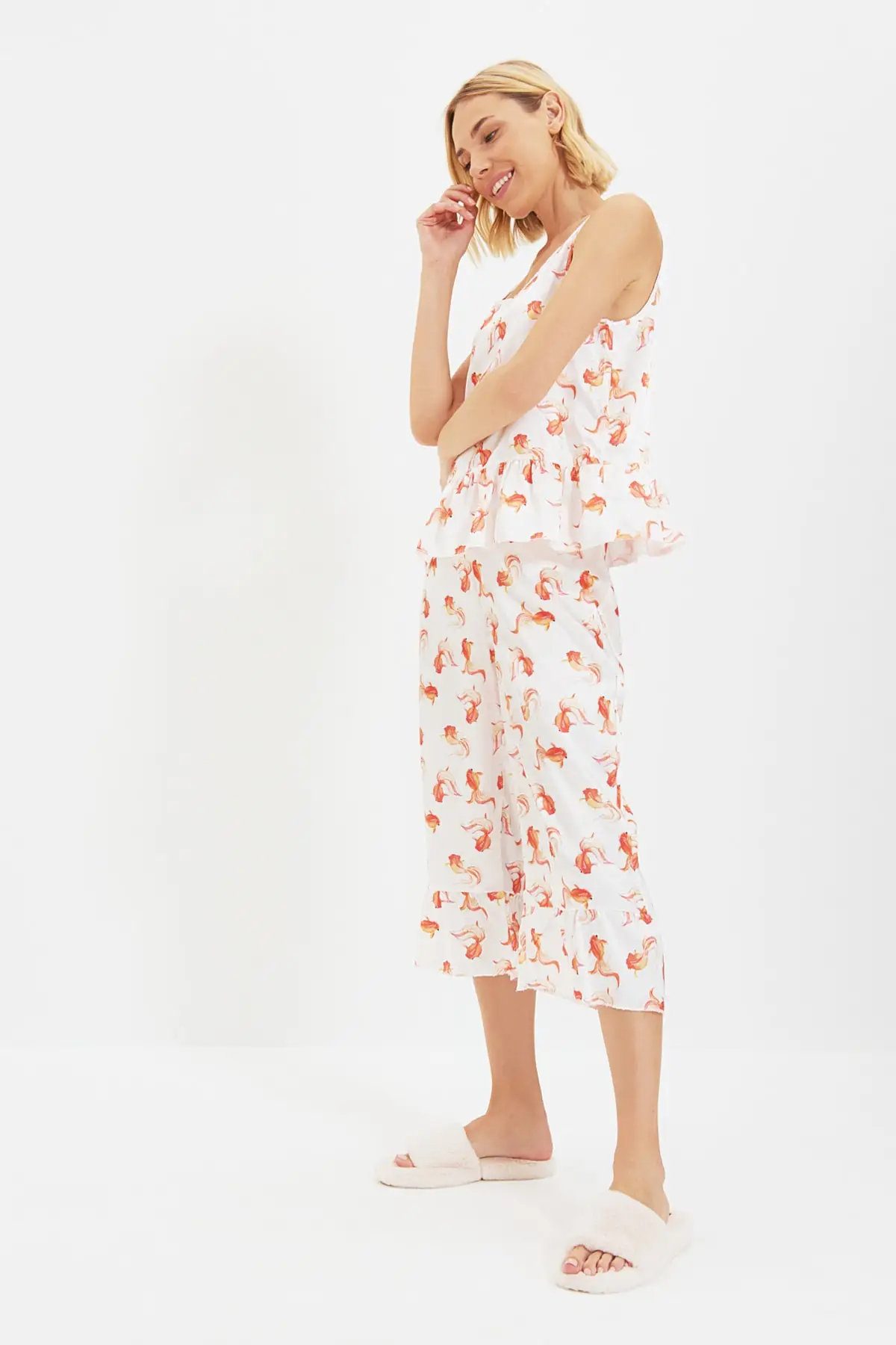 

Trendyol Fish Pattern Pajamas set THMAW22PT0468