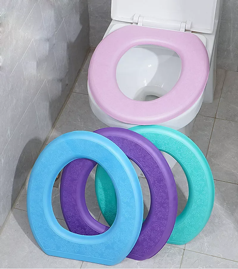 

New in Soft Toilet Seat Cover Bathroom Washable Closestool Mat Pad Cushion O-shape Toilet seat Bidet Toilet Cover Accessories en