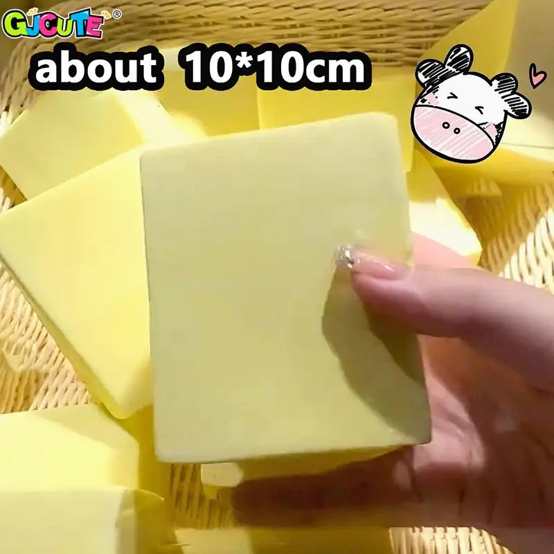 10 см Mochi тостов мягкие игрушки 3D желтые десерты сжимаемые бриллиантовые