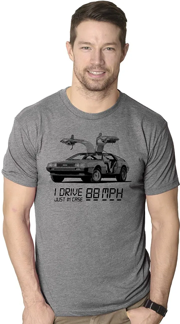 

Забавная Винтажная Футболка I Drive 88 миль в час в стиле 80-х с графическим принтом, крутой Топ Nerdy