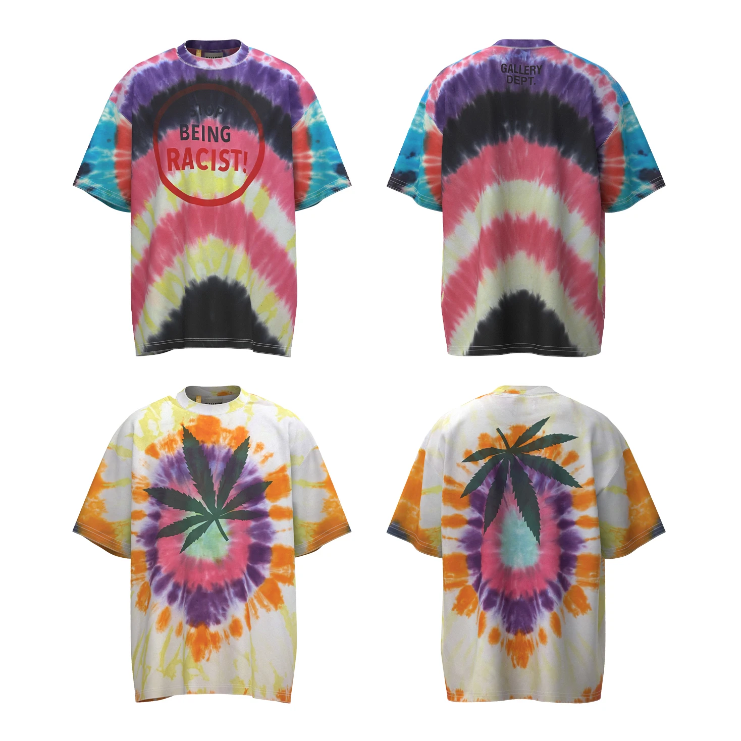 

2023 new DEPTS high street washed graffiti dyed retro old statue print loose round neck short-sleeved T-shirt wholesale