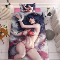 23 pieces bikini sexy girls japan anime bedding set japan anime duvet cover for bedroom cover set home textile bed quilt cover