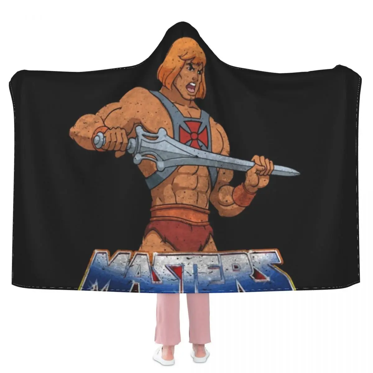 

Мягкое модное Флисовое одеяло с капюшоном для мужчин и женщин