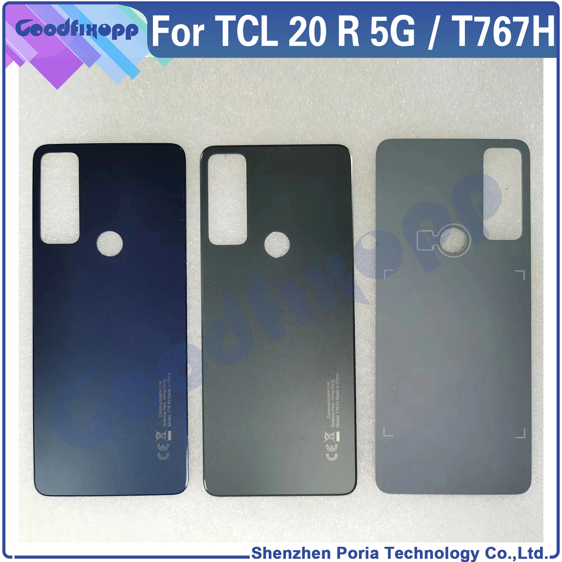

Задняя крышка батарейного отсека для TCL 20 R 5G T767 задняя крышка для TCL 20R T767H задняя крышка Замена