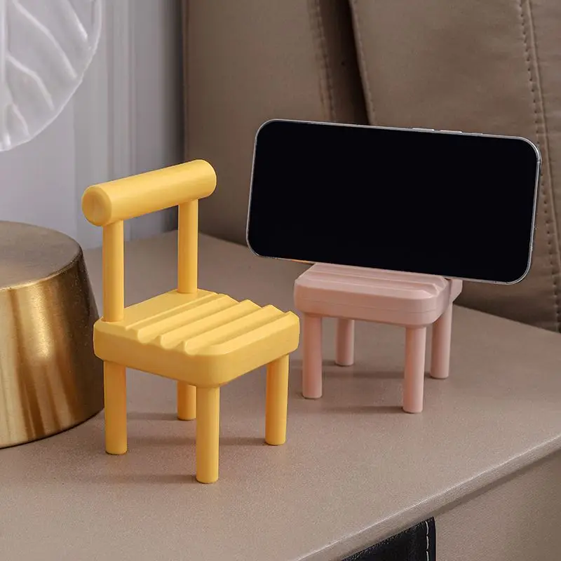 

New plastic desk stool Mobile phone shelf Adjustable chair Mobile phone holder