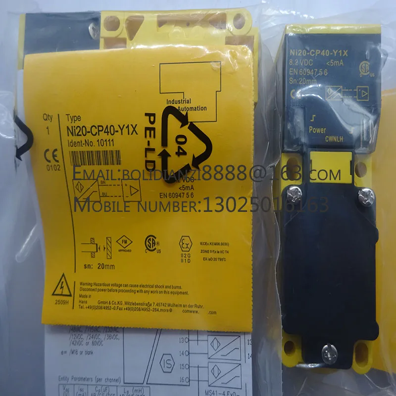 Новый в наличии датчик приближения высокого качества NI20-CP40-Y1X/S97 /S100 NI35-CP40-VP4X2