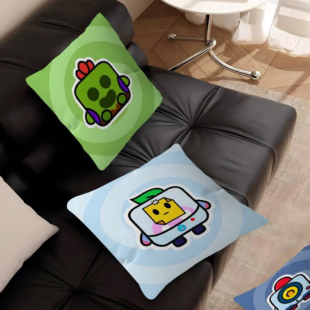 Наволочки Game B-rawl Game S-Stars, декоративные чехлы для дивана с мультяшным рисунком, двусторонняя печать, короткий плюш, милые наволочки для подушек (art.: 3920da45fac8d) - 3920da45fac8d