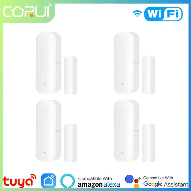 

Смарт-датчик двери и окна CORUI Tuya Zigbee, Wi-Fi Магнитный сенсор, дистанционное управление, датчик сигнализации Alexa Google Home, для умного дома