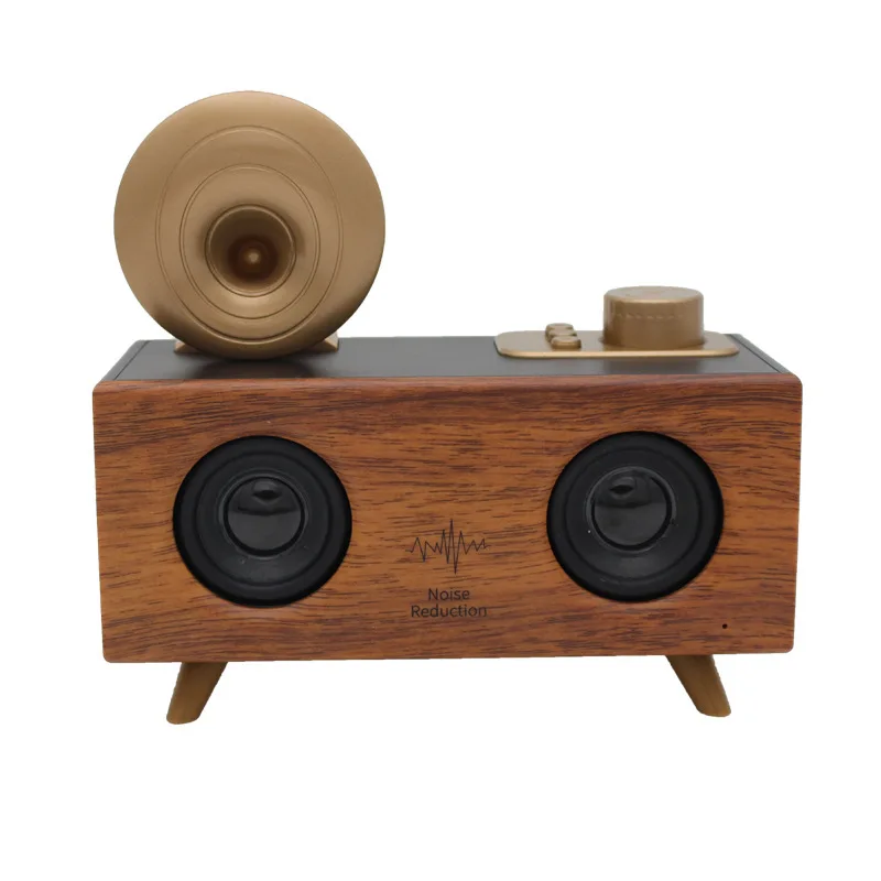 

Powerful 10W Bluetooth Speakers Retro Bluetooth speaker Super bass 3D surround sound subwoofer support USB TF Card Radio