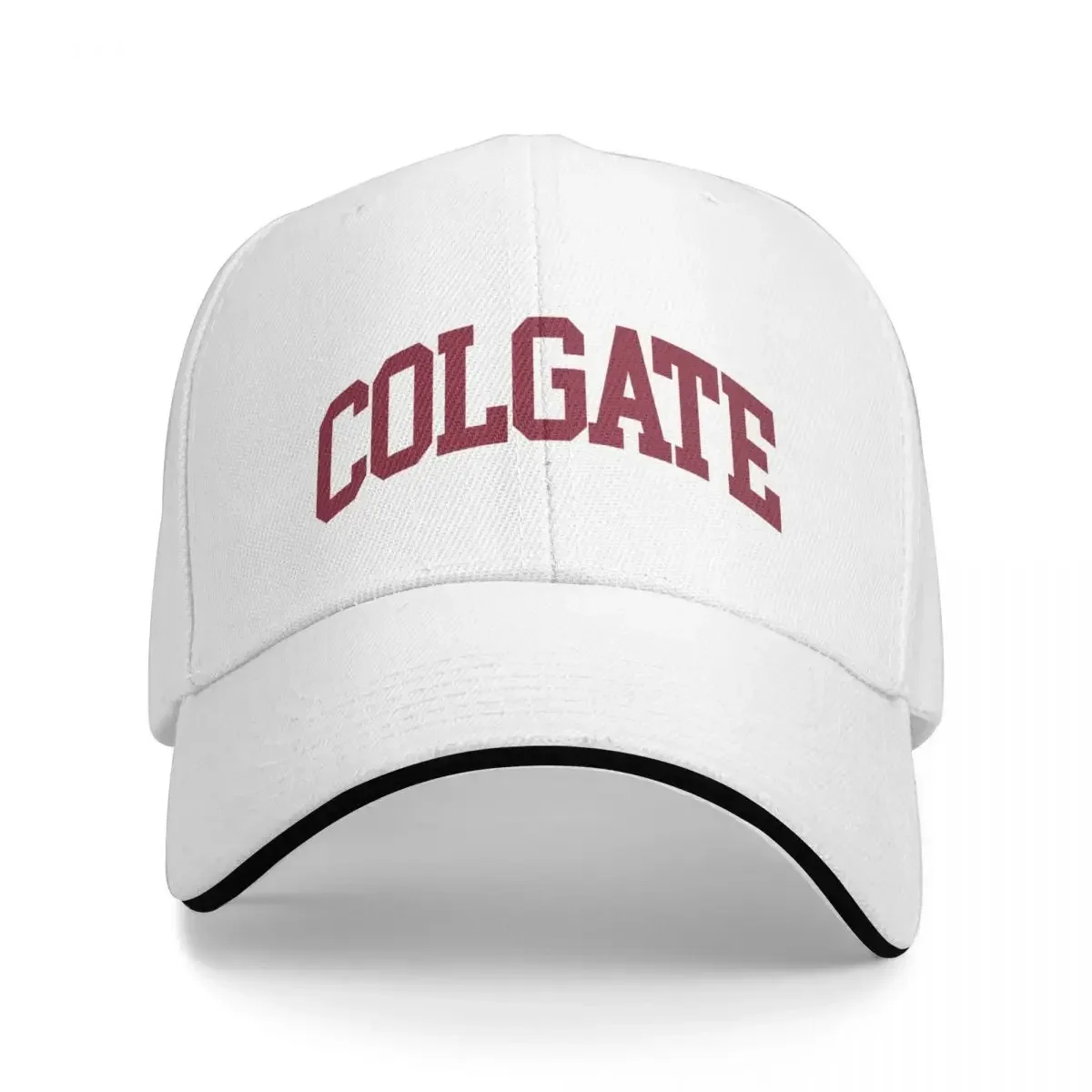 Бейсболка colgate - college с изогнутым шрифтом роскошная брендовая модная пляжная