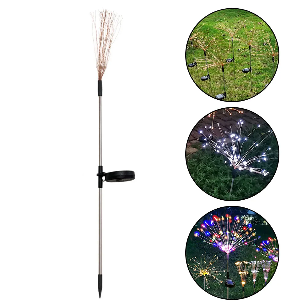 

150 LED Solar Firework Light Garden Starburst Stake String Lights Outdoor Path Lamps DIY Shape Lights Garden Decor