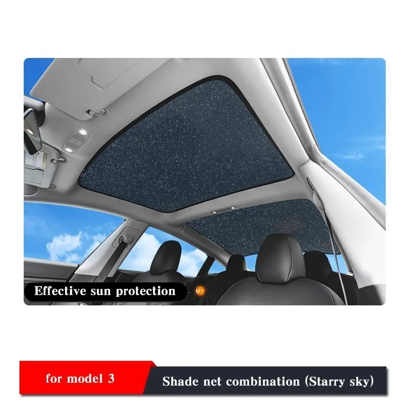 

Model3 Sunshade Car Sun Visor Rear Front For Tesla Model 3 Accessories Car Shade net Roof Skylight Shades Protector Model Three