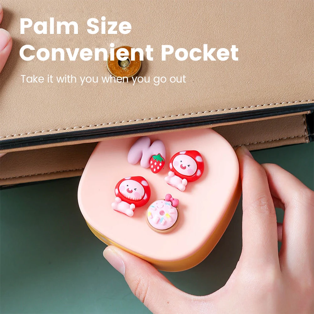 Pill Box Small Pills Case for Pocket Purse Daily Pill Case Portable Medicine Box Organizer Children's Pill Box Cute Style images - 6