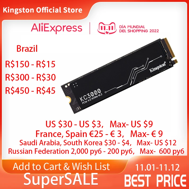    Kingston KC3000 PCIe 4, 0 NVMe M.2 ssd m2 512   2  4 