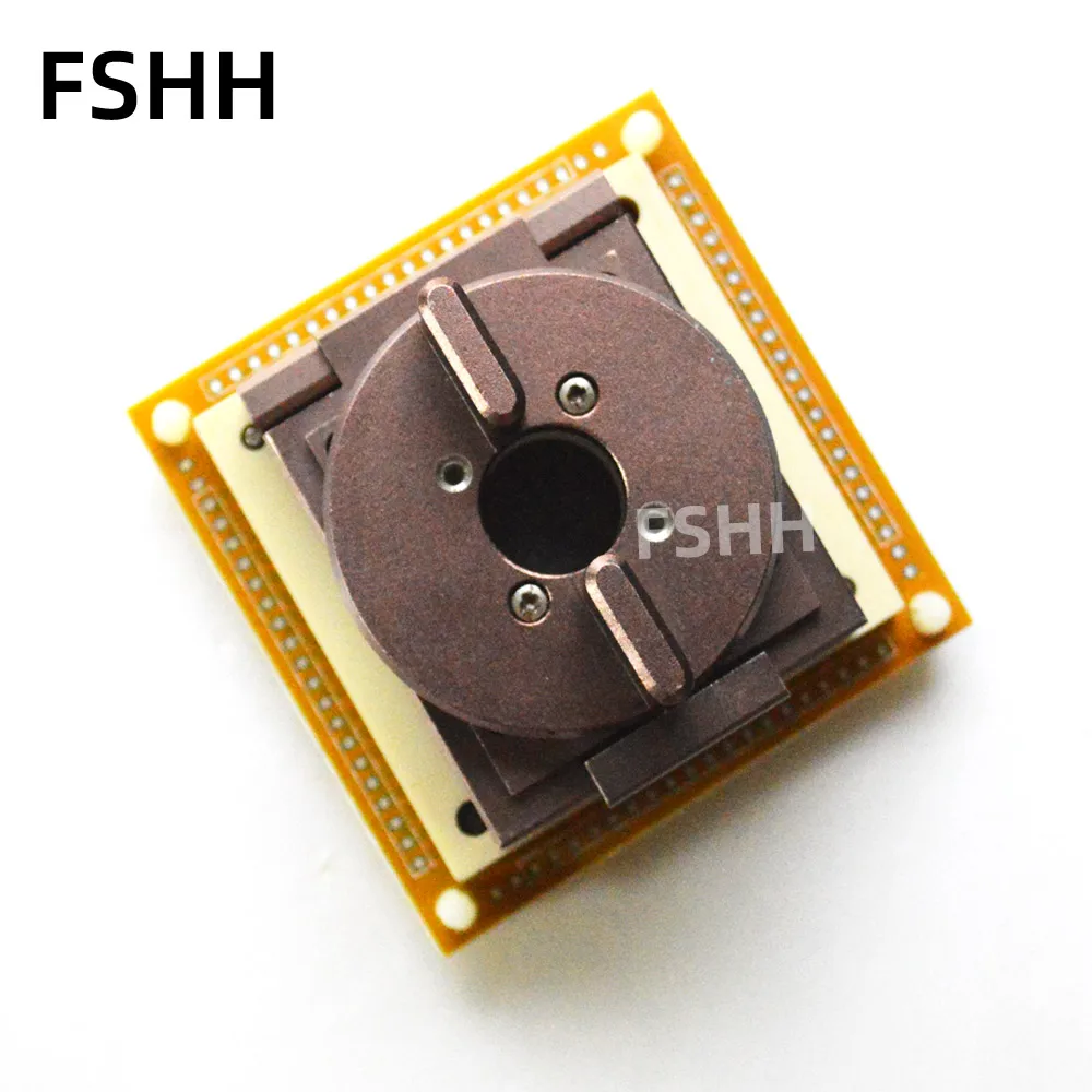QFN76 test socket WSON76 DFN76 MLF76 With PCB board Adapter Pitch=1.0mm Size=27x27mm