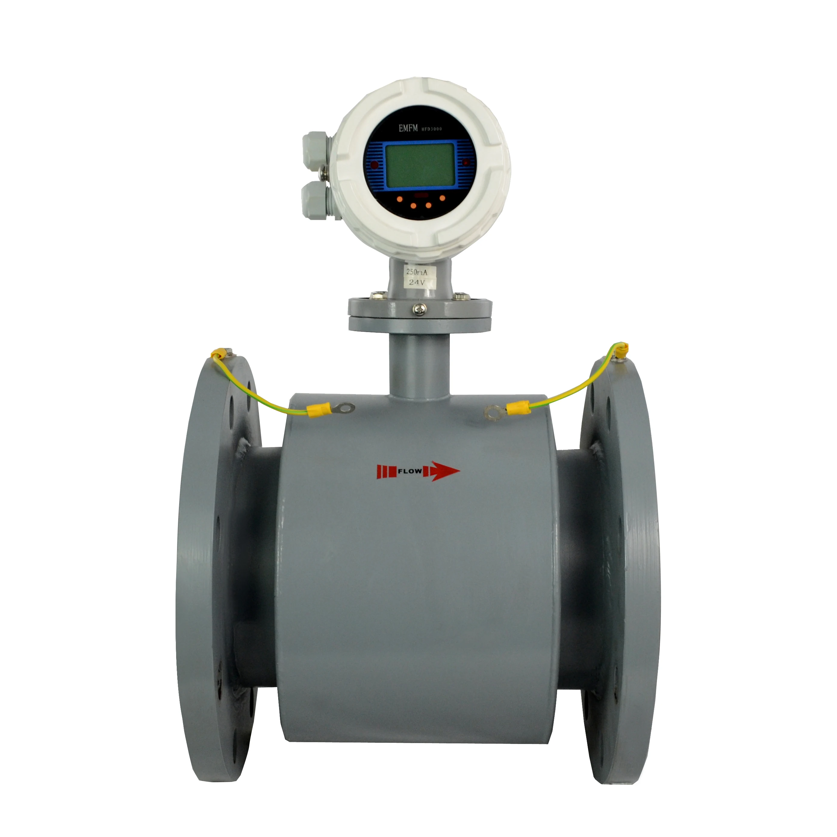 

DN50 Agriculture sanitary 4-20ma output digital industrial liquid sewage magnetic water electromagnetic flow meter