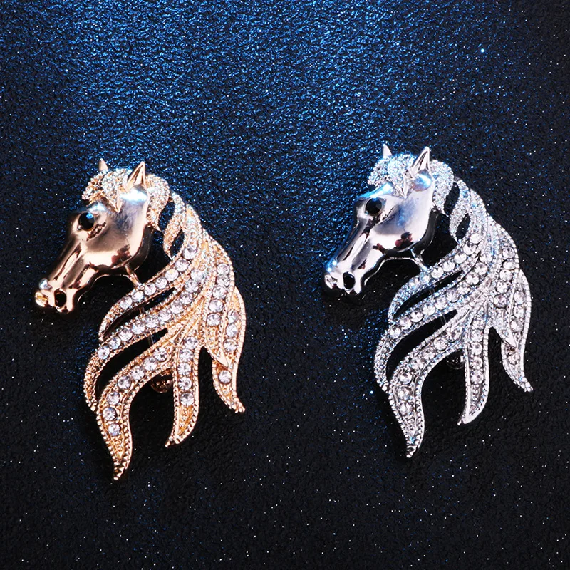 

Высококачественная булавка в виде животного со стразами для мужской одежды, рубашки, корсажа, значок на лацкан, броши для одежды, аксессуары, оптовая продажа