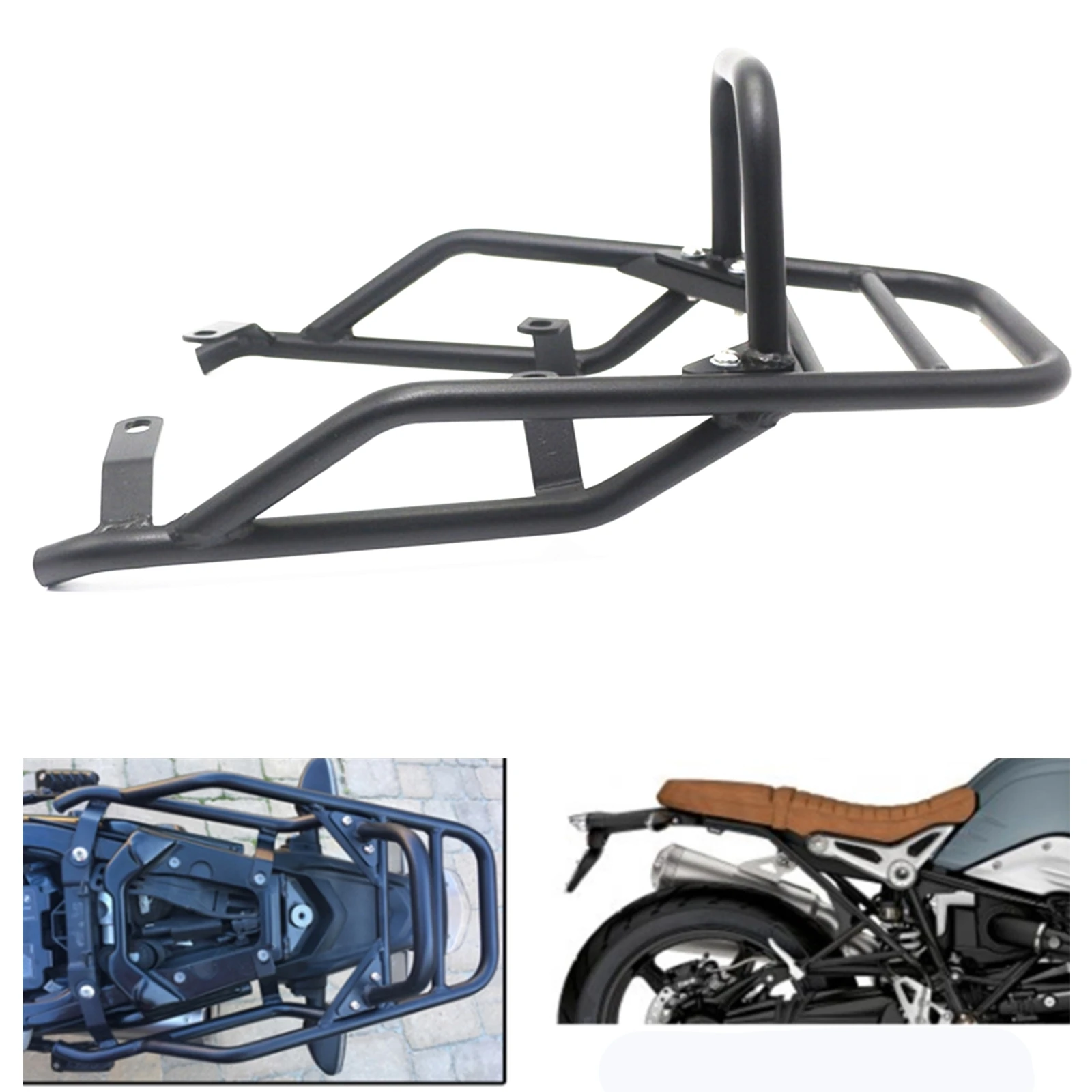 

Rear Seat Passenger Luggage Rack Carrier Motorcycle Accessories For BMW R NineT 2014 2015 2016 2017 2018 2019 2020 2021