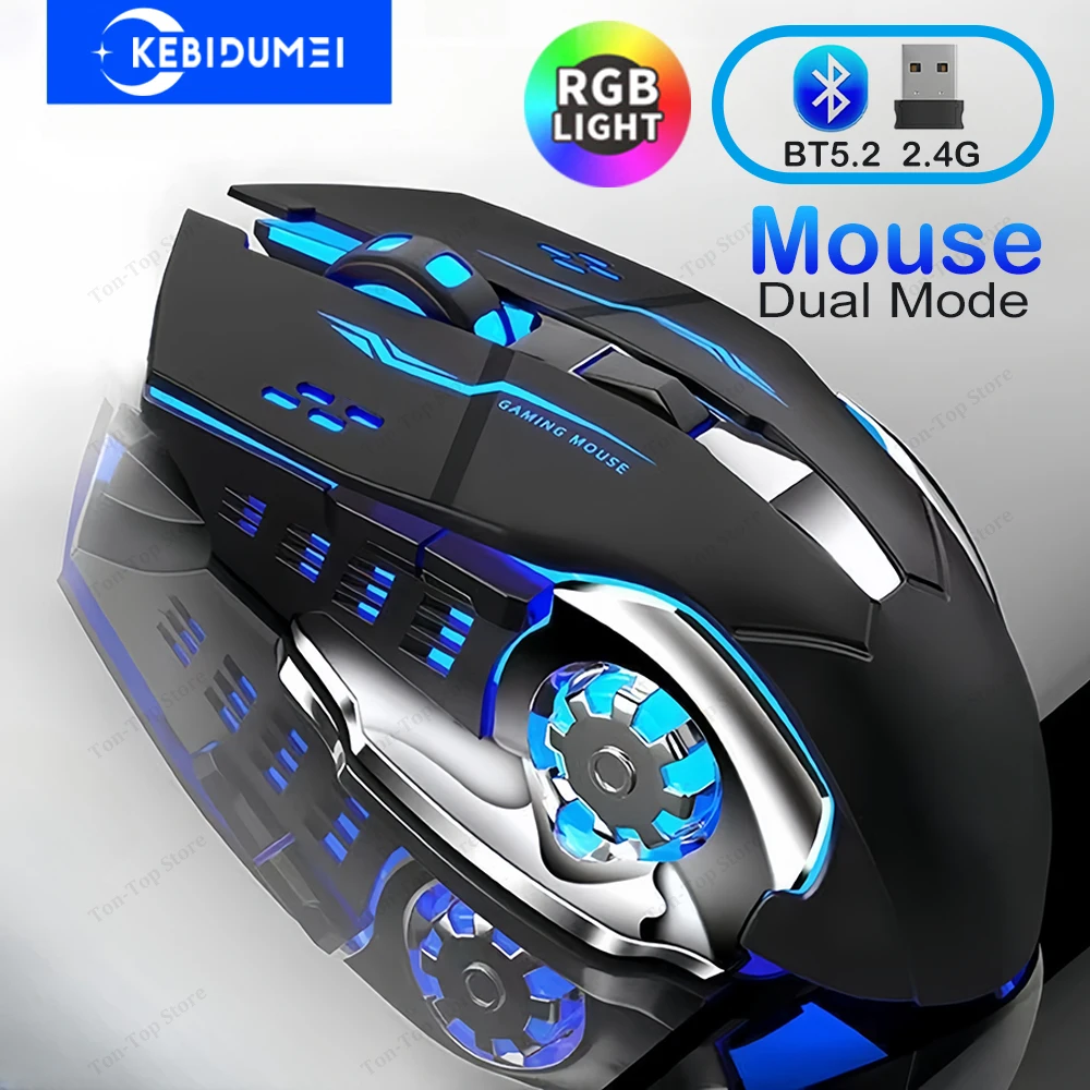 RGB Dual-Mode Bluetooth 5.2 Mouse