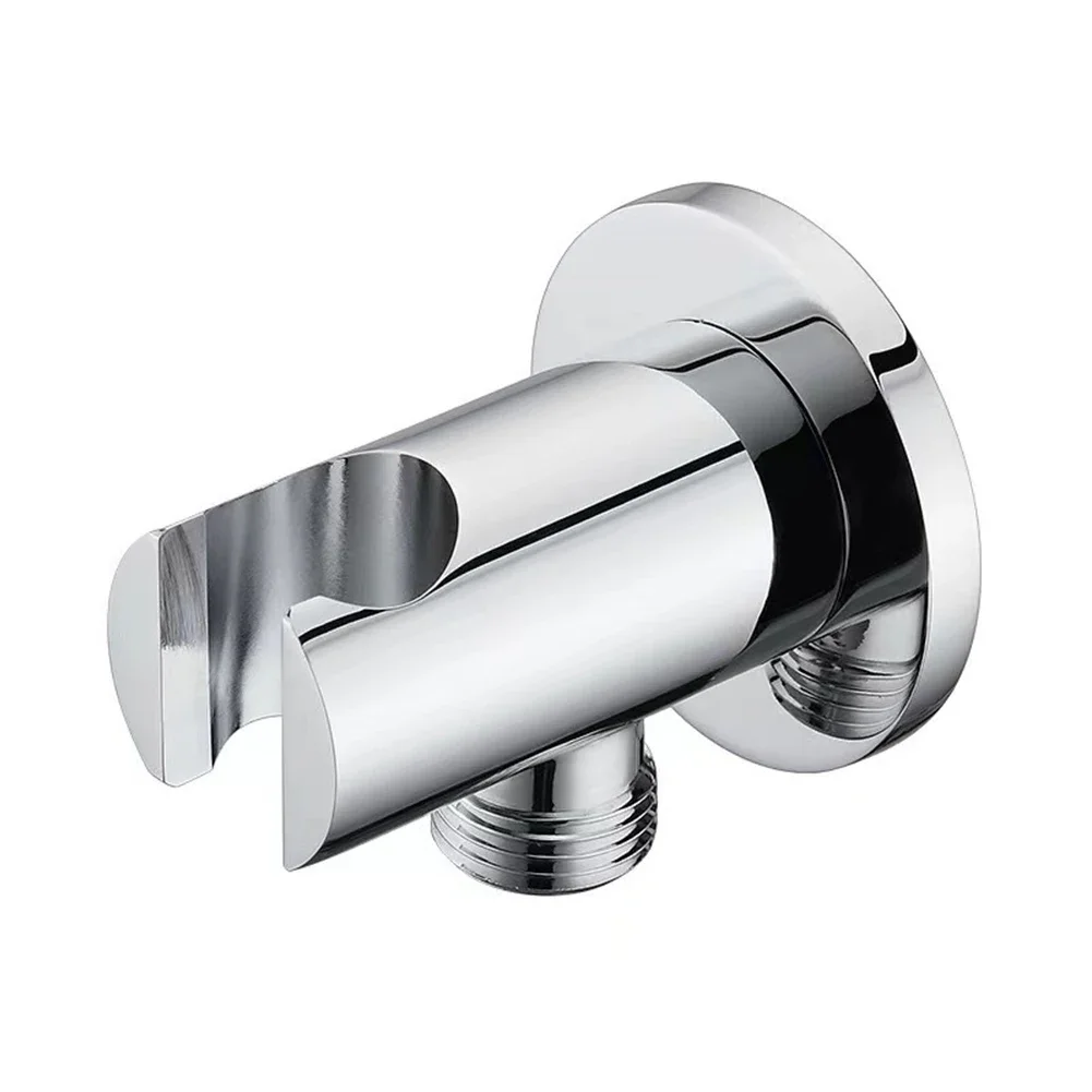 Держатель для душевой лейки для дома в отеле, кронштейн для насадки для душа, настенный кронштейн, устойчивый к ржавчине сплав цинка, серебро, настенный монтаж