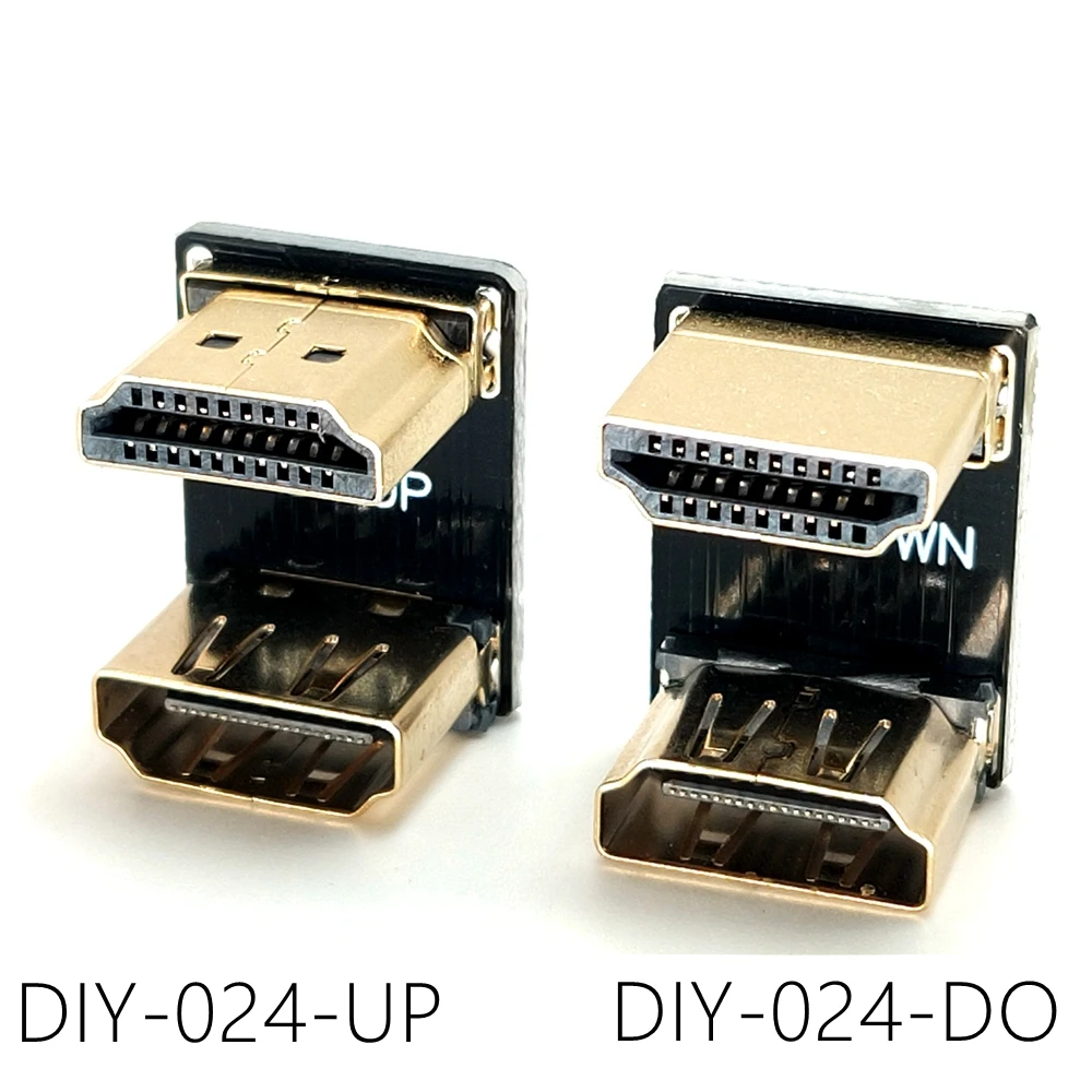 Ультратонкий HDMI-адаптер высокой четкости, изогнутый удлинитель «папа-мама», U-образный ноутбук, настольный компьютер, монитор, ТВ-кон (art.: 3920ccbca14f2) - 3920ccbca14f2