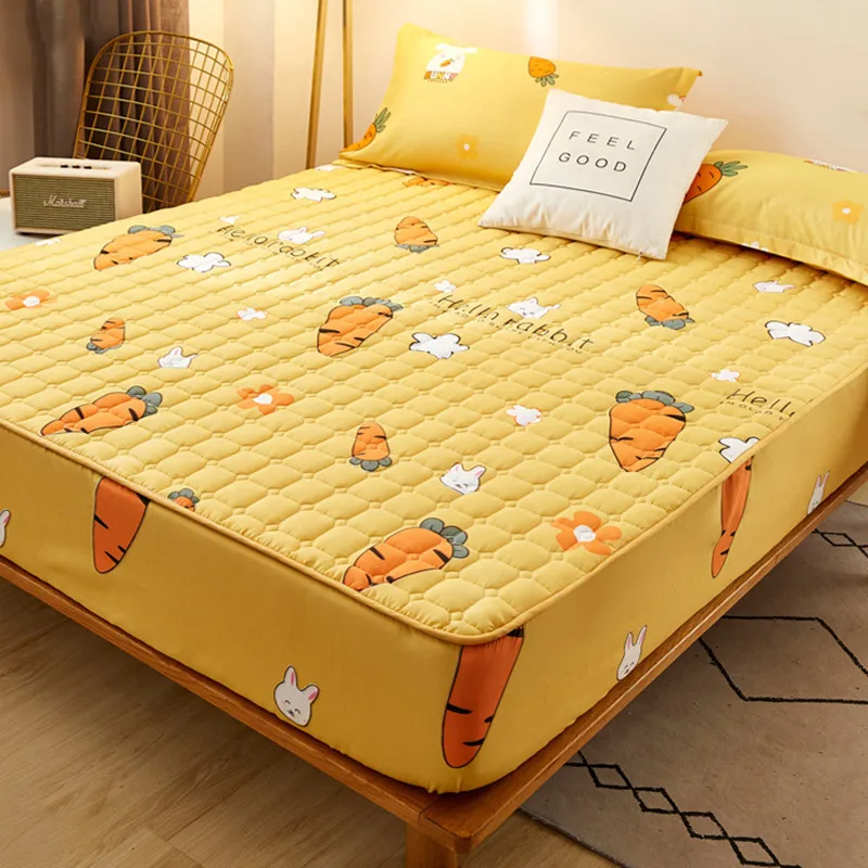 

Carrot Mattress Covers Elastic Bed Sheet Cartoon Bed Cover Pillowcases Bed Protector Bedspread Mattress Topper Protection Covers