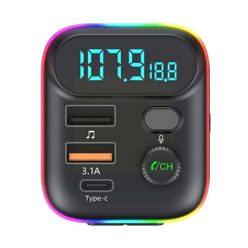 

Автомобильный MP3-плеер G3U1, FM-приемник с двумя USB-портами, поддержкой Bluetooth 5,0, с функцией быстрой зарядки