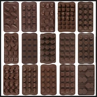 household silicone chocolate mold creative jelly christmas candy diy mold silicone cake mold ice cube baking utensils kitchen