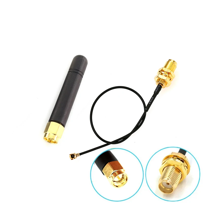 

GSM 3dBi WiFi GSM Antenna Aerial SMA Female wireless router+ 15CM PCI U.FL IPX to Female Pigtail Cable SIM800L SIM800C GPRS