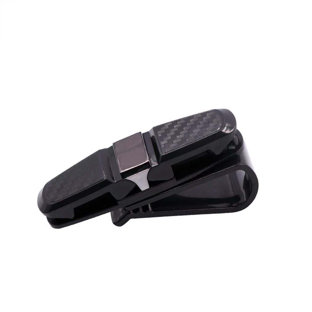 

Car Glasses Cases Ticket Card Clamp Car Sun Visor Sunglasses Holder ABS Eyeglasses держатель для очков Auto Accessories