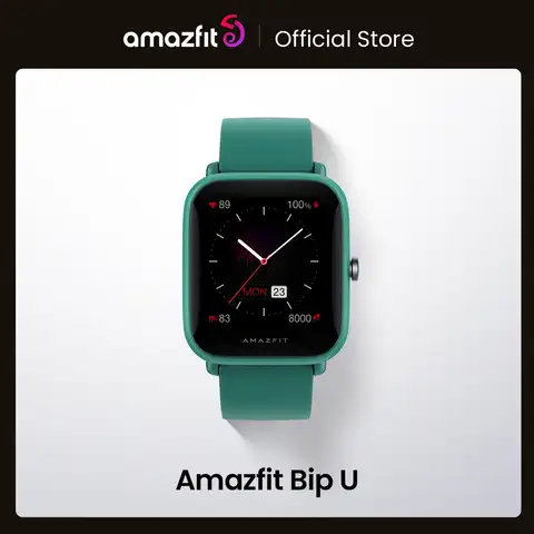 Смарт-часы Amazfit Bip U водонепроницаемые (5 атм) с цветным дисплеем