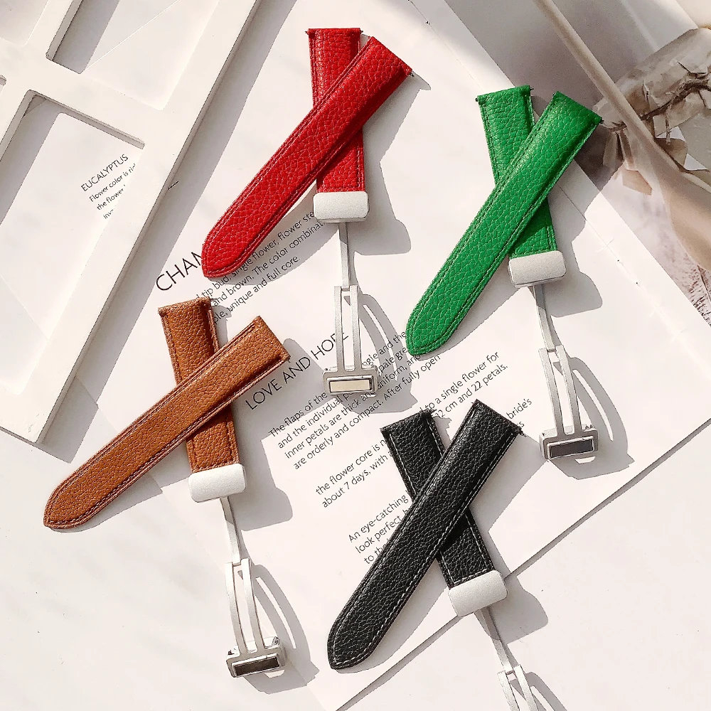 20mm 22mm PU Leather Band For Samsung Galaxy watch 4/classic/5/pro Gear s3 Active 2 bracelet correa Huawei GT/2/3 Pro 2e strap