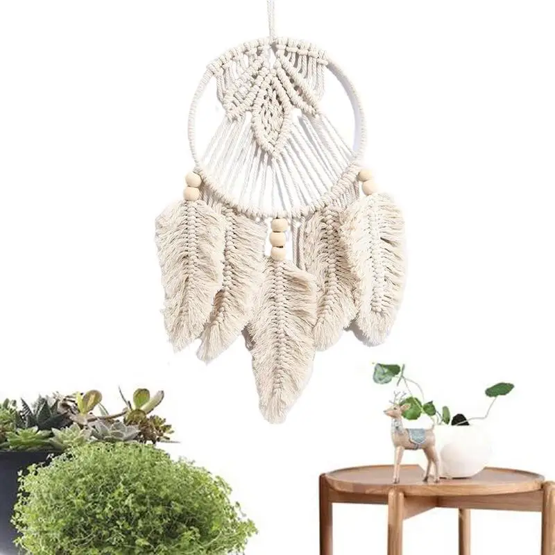 

Handmade Woven Dream Catcher Boho Wall Hanging Macrame Home Ornament Gift For Apartment Bedroom Living Room Decor