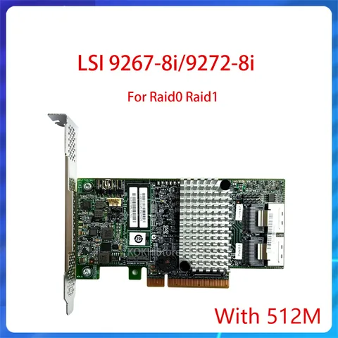 KIYUHOIY Контроллер карты LSI MegaRAID SAS 9267-8i 9272-8i