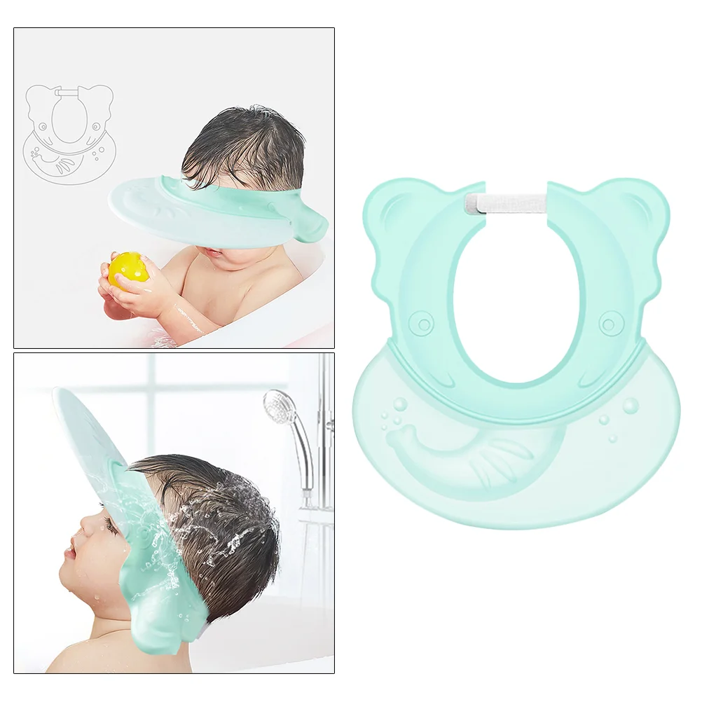 

Baby Shampoo Shield Infant Shower Cap Bath Hat Visor Toddlers Bathing Adjustable