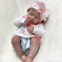 20inches 50cm reborn girl vinyl doll newborn sleeping baby for children gifts boneca renascida