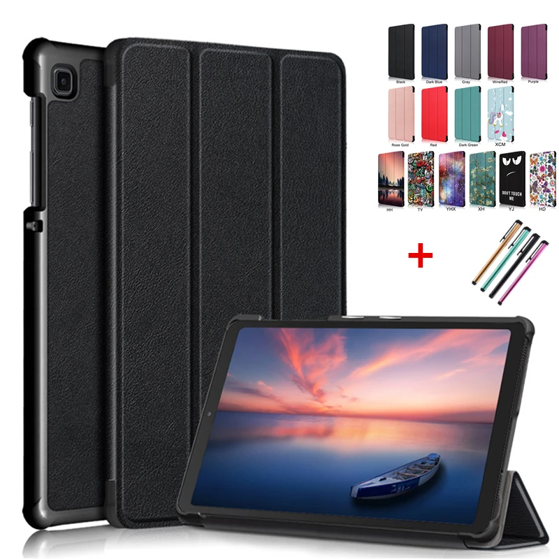 

For Samsung Tab A 8 2019 SM- T290 T295 case Smart Leather For Samsung Galaxy Tab A7 Lite 8.7 SM-T220 SM-T225 tablet Stand Case
